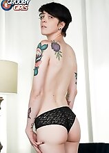 Autumn Rain has an amazing body: tall, long legged, slim and toned, perfect boobs with erect pink nipples, great butt and a smooth, hard cock!