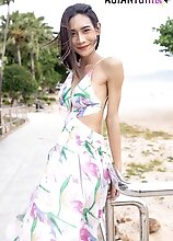 Flexible ladyboy Nutty is ready to have some fun. Take as many look as you'd like while she rocks her cock in this hot solo scene!