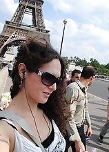 Seductive transsexual on a trip in Paris